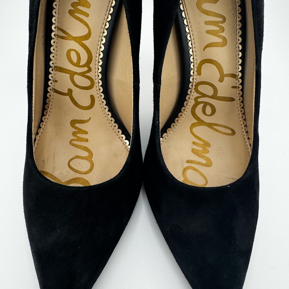 Sam Edelman Timeless Black Suede Pumps Elegant Design